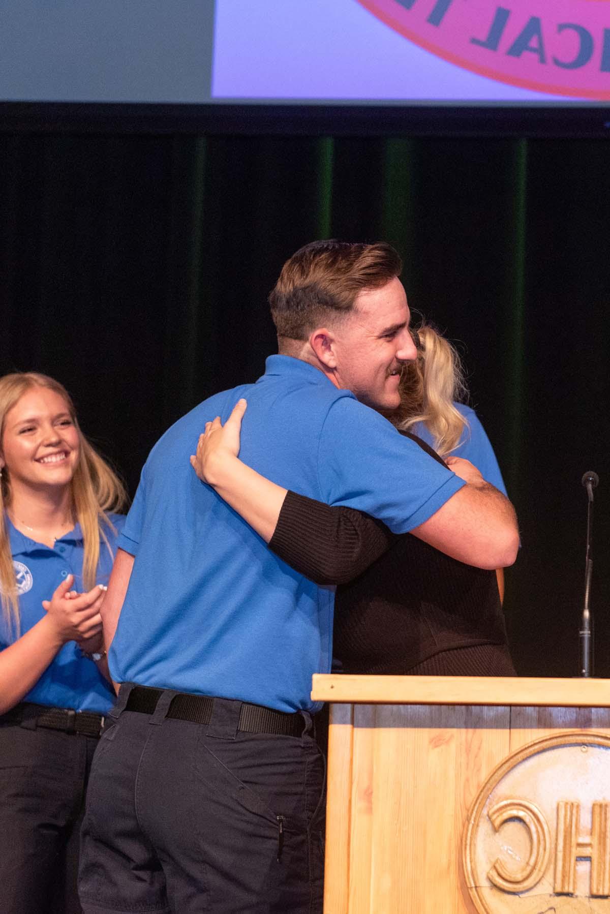 EMT graduates from CHC.